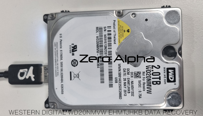 WESTERN DIGITAL WD20NMVW EHMTJHKB DATA RECOVERY