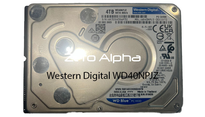 Western Digital WD40NPJZ data recovery