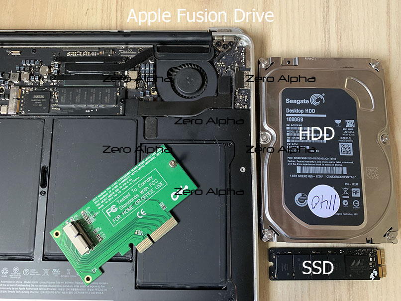 Apple fusion drive data recovery with ssd and hard drive