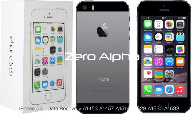 iPhone 5S - Data Recovery A1453 A1457 A1518 A1528 A1530 A1533