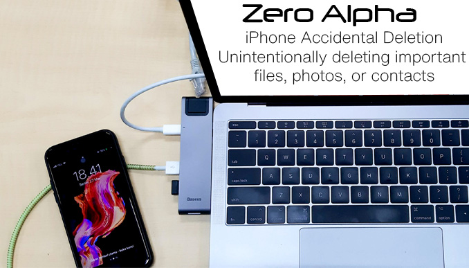 iPhone Recover deleted photos and files