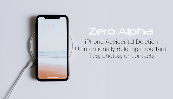 iPhone Recover deleted photos and files