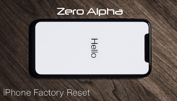 iPhone Factory Reset