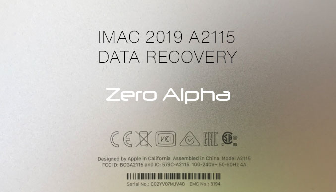 imac 2019 A2115 serial information model information