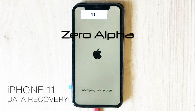 iphone 11 showing attempting data recovery