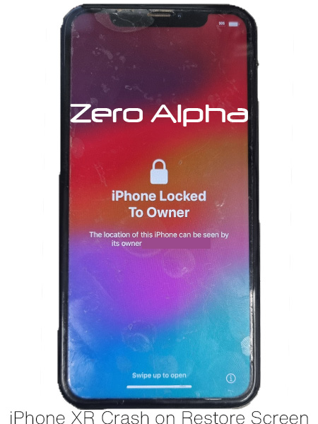 iPhone XR Crash on Restore Screen Data Recovery