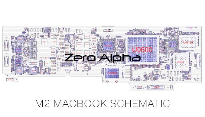 M2 MacBook Air Schematic 820-02536 Motherboard
