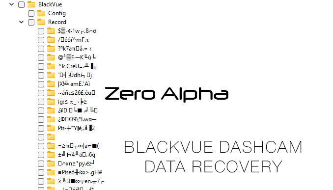 blackvue dashcam corrupted data on microsd