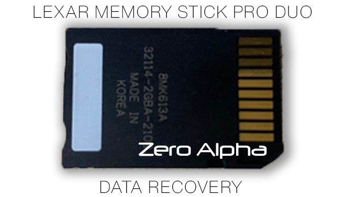 lexar memory pro duo data recovery zero alpha