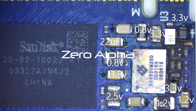 sandisk ssd pmic schematics 90430VM330 voltages