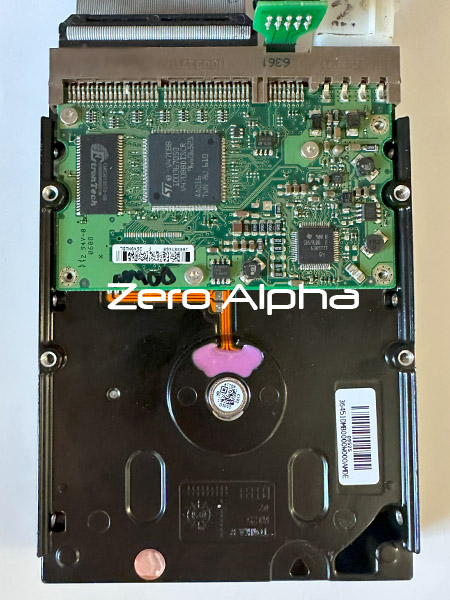 seagate ST3200827A pata data recovery tonka2 pcb damage