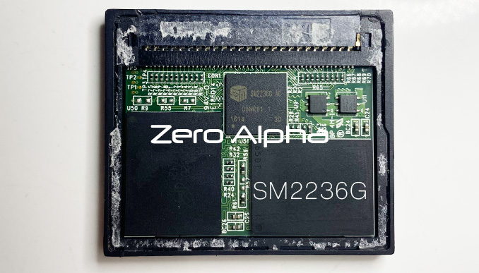 SM2236G-AC CF memory card data recovery with BGA 152 Nand chips