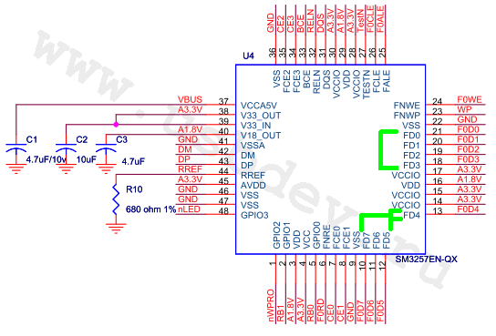 SM3257 and EN3257 pinout and schematics