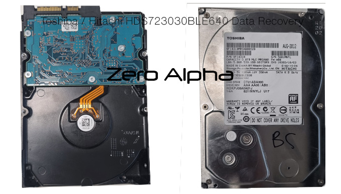 Toshiba / Hitachi HDS723030BLE640 Data Recovery