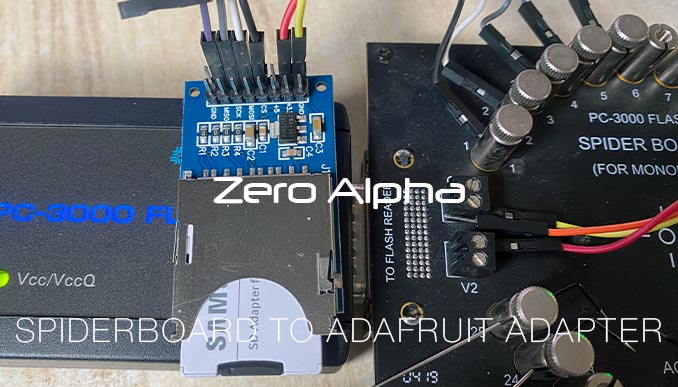 sd memory card adafruit to spiderboard adapter