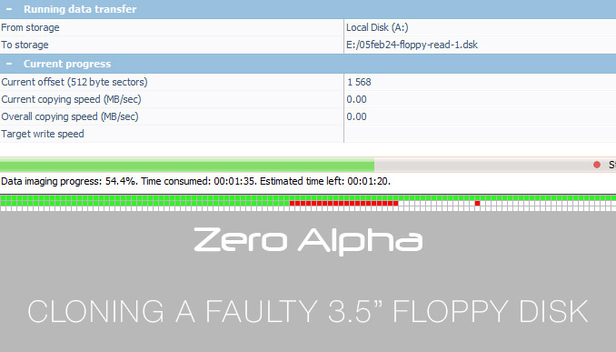 cloning a faulty 3.5 floppy disk for data recovery